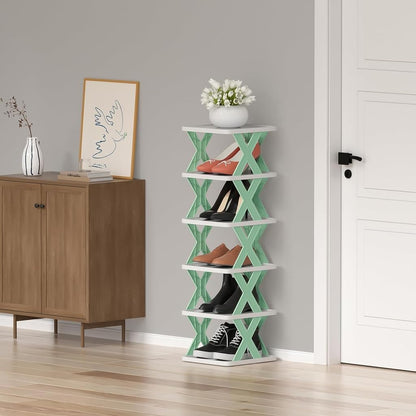 X-Shaped Shoe Rack