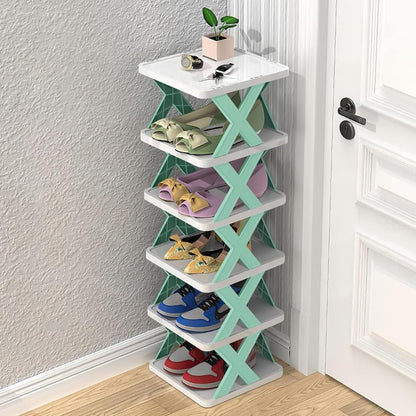 X-Shaped Shoe Rack