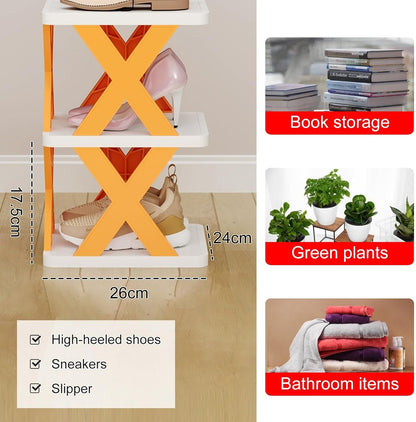 X-Shaped Shoe Rack