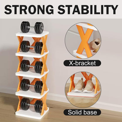 X-Shaped Shoe Rack