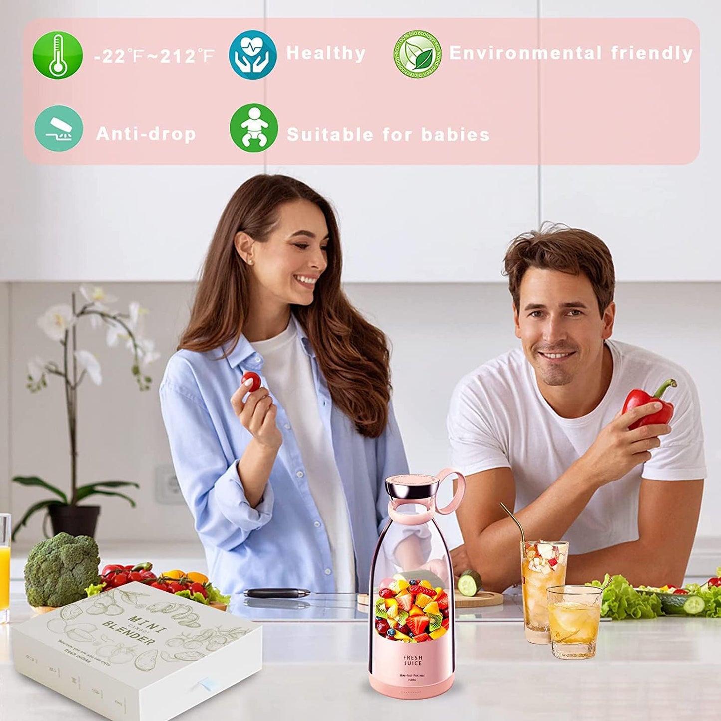 Portable Electric Bottle Juicer For Shakes And Smoothies