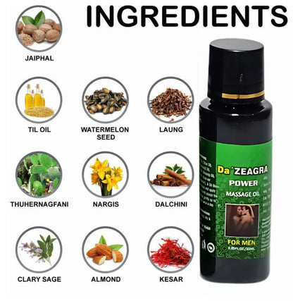 Da' ZEAGRA Power Massage Oil